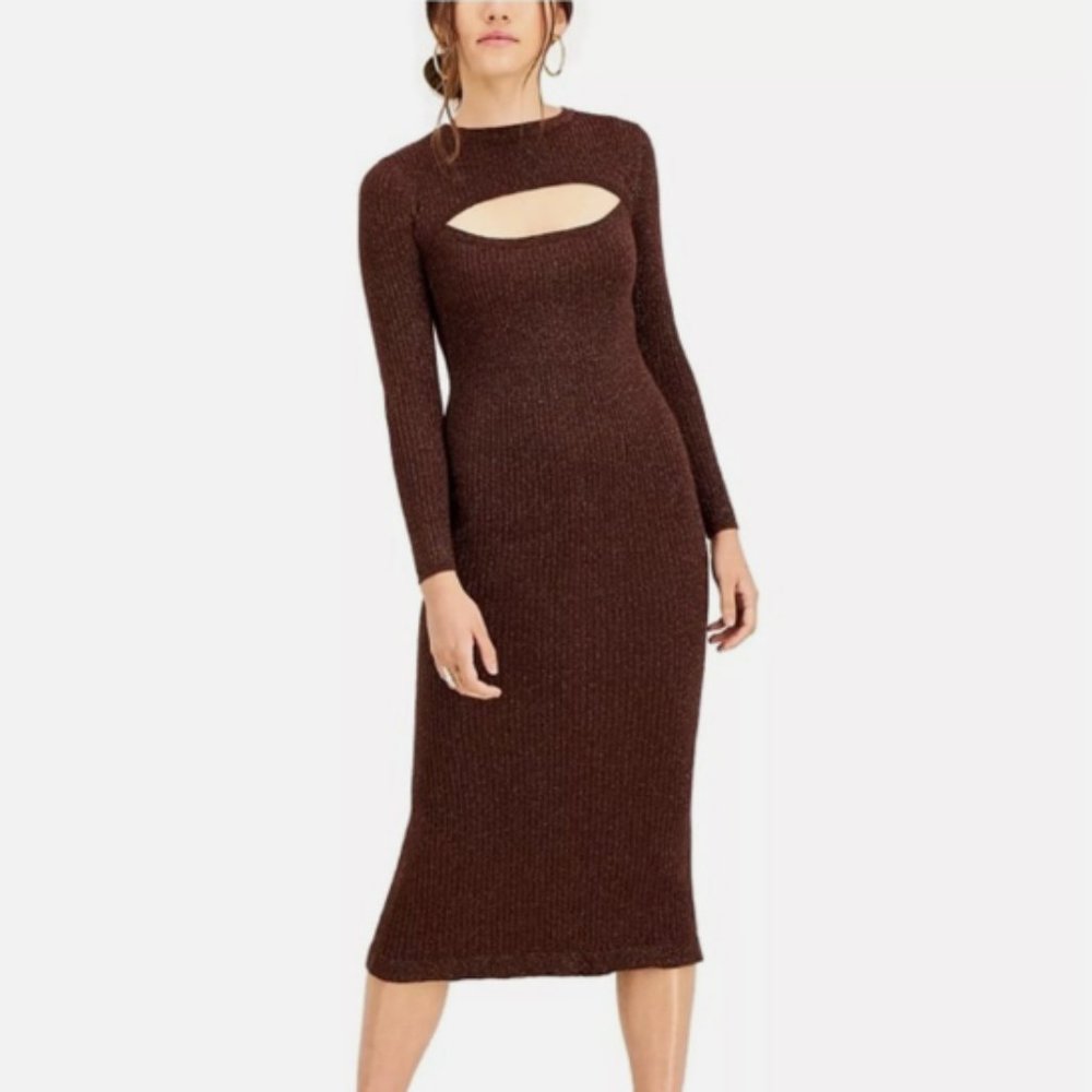 NWOT LUCY PARIS Carolyn Brown Glitter Fall Dress Small